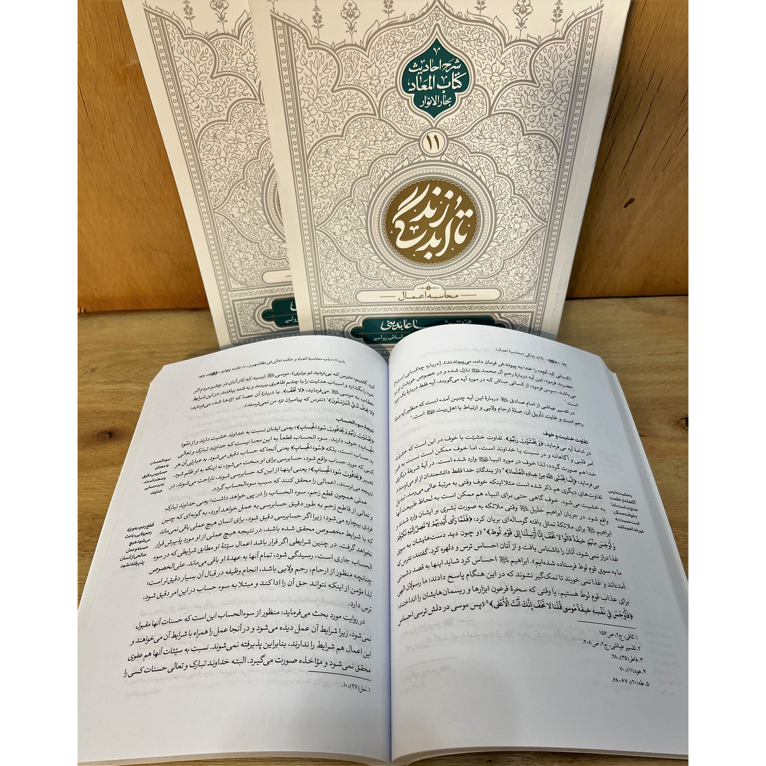 تا ابد زندگی (معاد: محاسبه اعمال) بررسی دقیق فرآیند محاسبه اعمال در قیامت در کتاب تا ابد زندگی ۱۱ اثر استاد عابدینی. شرح روایات بحارالانوار
